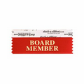 Board Member Red Award Ribbon w/ Gold Foil Imprint (4"x1 5/8")